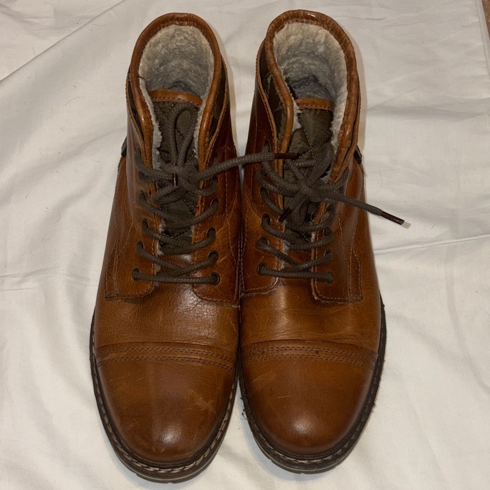 Franco Fortini Men's Brown Leather Boots size 13